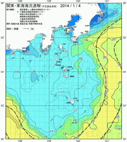 関東・東海海況速報/伊豆諸島海域(2014/01/04)