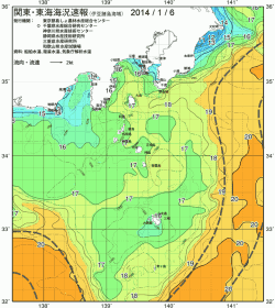 関東・東海海況速報/伊豆諸島海域(2014/01/06)