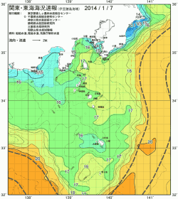 関東・東海海況速報/伊豆諸島海域(2014/01/07)