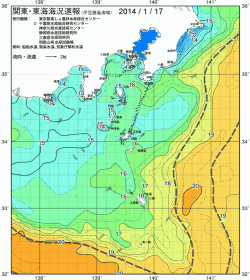 関東・東海海況速報/伊豆諸島海域(2014/01/17)