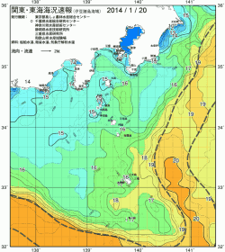 関東・東海海況速報/伊豆諸島海域(2014/01/20)