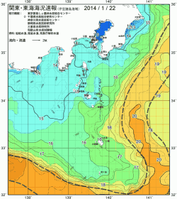 関東・東海海況速報/伊豆諸島海域(2014/01/22)