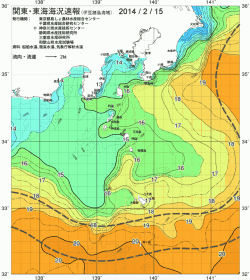 関東・東海海況速報/伊豆諸島海域(2014/02/15)