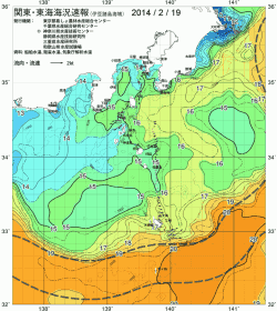 関東・東海海況速報/伊豆諸島海域(2014/02/19)