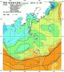 関東・東海海況速報/伊豆諸島海域(2014/02/20)
