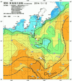 関東・東海海況速報/伊豆諸島海域(2014/03/12)