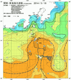 関東・東海海況速報/伊豆諸島海域(2014/03/18)