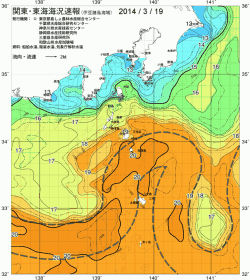 関東・東海海況速報/伊豆諸島海域(2014/03/19)