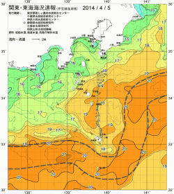 関東・東海海況速報/伊豆諸島海域(2014/04/05)