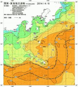 関東・東海海況速報/伊豆諸島海域(2014/04/06)