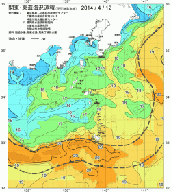 関東・東海海況速報/伊豆諸島海域(2014/04/12)