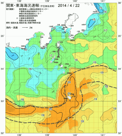 関東・東海海況速報/伊豆諸島海域(2014/04/22)
