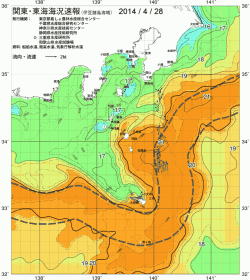 関東・東海海況速報/伊豆諸島海域(2014/04/28)