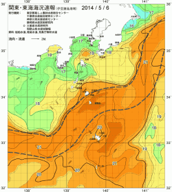 関東・東海海況速報/伊豆諸島海域(2014/05/06)