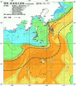 関東・東海海況速報/伊豆諸島海域(2014/05/17)