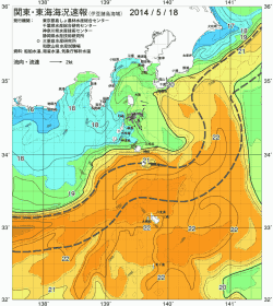 関東・東海海況速報/伊豆諸島海域(2014/05/18)