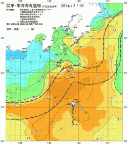 関東・東海海況速報/伊豆諸島海域(2014/05/19)
