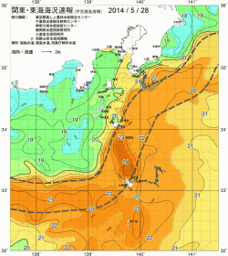 関東・東海海況速報/伊豆諸島海域(2014/05/28)