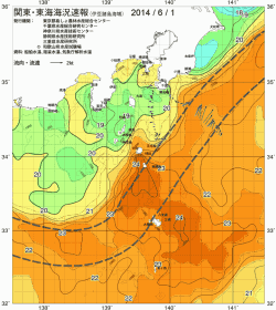 関東・東海海況速報/伊豆諸島海域(2014/06/01)