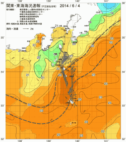 関東・東海海況速報/伊豆諸島海域(2014/06/04)