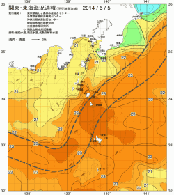 関東・東海海況速報/伊豆諸島海域(2014/06/05)