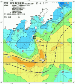 関東・東海海況速報/伊豆諸島海域(2014/06/07)