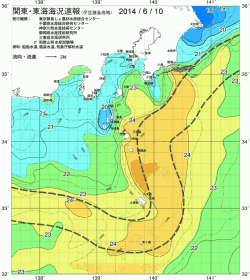 関東・東海海況速報/伊豆諸島海域(2014/06/10)