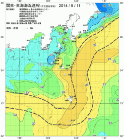 関東・東海海況速報/伊豆諸島海域(2014/06/11)