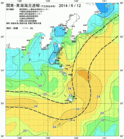 関東・東海海況速報/伊豆諸島海域(2014/06/12)