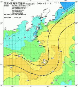 関東・東海海況速報/伊豆諸島海域(2014/06/13)