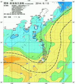 関東・東海海況速報/伊豆諸島海域(2014/06/15)