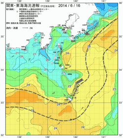 関東・東海海況速報/伊豆諸島海域(2014/06/16)