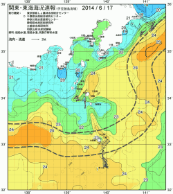 関東・東海海況速報/伊豆諸島海域(2014/06/17)