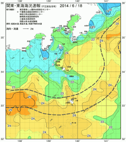 関東・東海海況速報/伊豆諸島海域(2014/06/18)