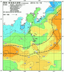 関東・東海海況速報/伊豆諸島海域(2014/06/19)