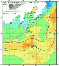 関東・東海海況速報/伊豆諸島海域(2014/06/20)