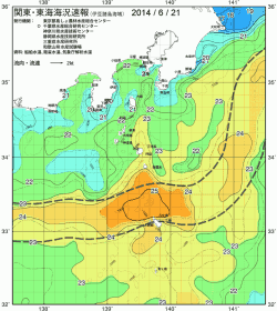 関東・東海海況速報/伊豆諸島海域(2014/06/21)