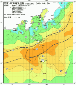 関東・東海海況速報/伊豆諸島海域(2014/06/29)