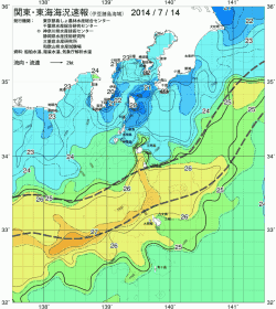 関東・東海海況速報/伊豆諸島海域(2014/07/14)