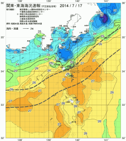 関東・東海海況速報/伊豆諸島海域(2014/07/17)