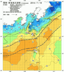 関東・東海海況速報/伊豆諸島海域(2014/07/18)
