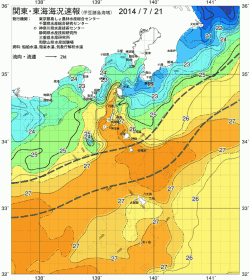 関東・東海海況速報/伊豆諸島海域(2014/07/21)