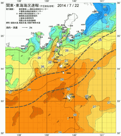 関東・東海海況速報/伊豆諸島海域(2014/07/22)
