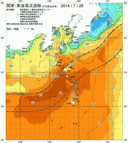 関東・東海海況速報/伊豆諸島海域(2014/07/26)