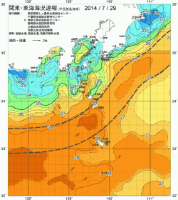 関東・東海海況速報/伊豆諸島海域(2014/07/29)