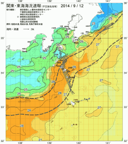 関東・東海海況速報/伊豆諸島海域(2014/09/12)