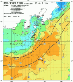 関東・東海海況速報/伊豆諸島海域(2014/09/19)