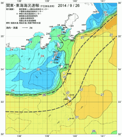 関東・東海海況速報/伊豆諸島海域(2014/09/26)