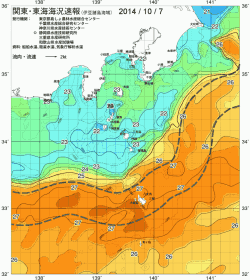 関東・東海海況速報/伊豆諸島海域(2014/10/07)