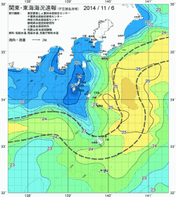 関東・東海海況速報/伊豆諸島海域(2014/11/06)
